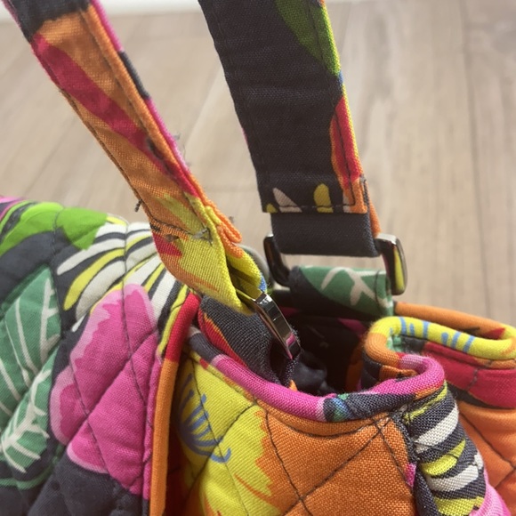 Like new Vera Bradley floral grey double strap shoulder bag - Picture 8 of 14